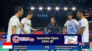 Muhamad Ahsan/Hendra Setiawan vs Pramudya Kusumawardana/Andika Ramadiansyah | Australia Open 2024