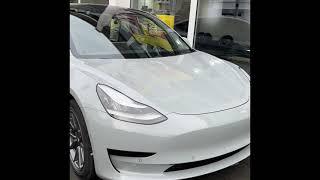 Vollfolierung Tesla Model 3 in grau glänzend / BOESEL NRW Folierungen