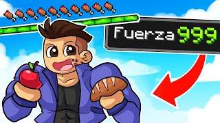 MINECRAFT pero COMER = MÁS FUERZA  HARDY y TROLERO