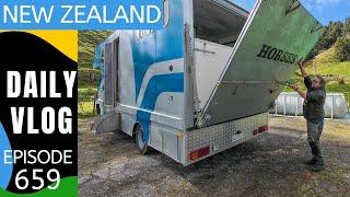 The big reveal - What's in the Horse truck?  [Life in New Zealand Daily Vlog #659]