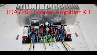 Aliexpress TDA7294 Stereo Amplifier Kit