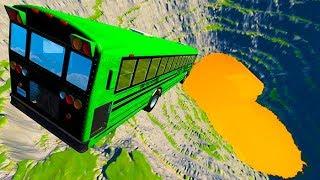 BeamNG drive - Leap Of Death Car Jumps & Falls Into Fanta Orange