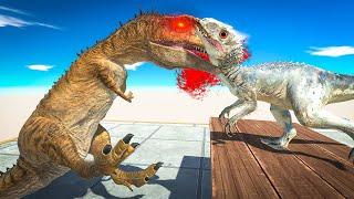 CARNIVORE NEIGHBORS Attack LITTLE INDOMINUS REX - Animal Revolt Battle Simulator