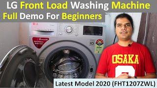 LG front load washing machine demo in hindi, Washing machine tub Cleaning|