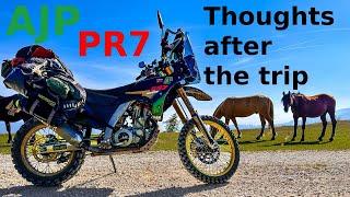 AJP PR7 review after 11000 kilometers trip