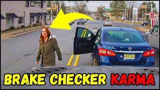 BEST OF SEMI-TRUCKS ROAD RAGE, BRAKE CHECK, INSTANT KARMA #2024