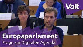 Volt - Europaparlament - Question to Mrs. Vestager - Digital Agenda - EN