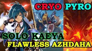 [NO DAMAGE] AZHDAHA (Pyro/Cryo) SOLO - C1 Kaeya - Flawless - No Shield - Part 2 - Genshin Impact