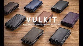 VC203--VULKIT Credit Card Holder Leather Bifold Wallet