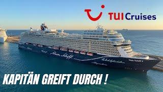 Kapitän der Mein Schiff 2 greift mit bestimmender Ansage durch !!!