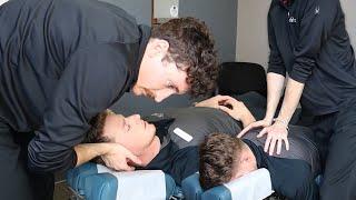 Treatment for Upper Back and Neck Pain │ Chiropractic Adjustment for Ex-Exercise Floor Lead Andrew