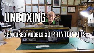 Unboxing Armoured Models 3D printed kits for RC Tanks