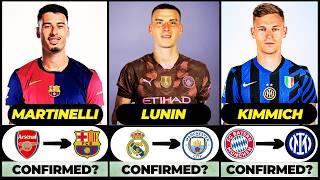  ALL LATEST CONFIRMED TRANSFER SUMMER AND RUMOURS 2025,  Martinelli, Kimmich, Lunin️