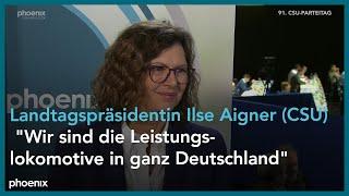 Landtagspräsidentin Ilse Aigner im Interview am 29.10.22