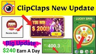 ClipClaps In Receive Cash | How To Increase Earning In Clip Claps App | Fast Earning In Clipclaps