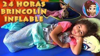 24 HORAS EN BRINCOLÍN INFLABLE YESLY Y PÍCHU | CASTILLO | RETO | UNBOXING | REVISIÓN