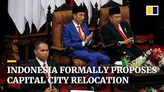 Indonesia formally proposes capital city relocation