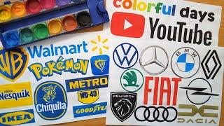 YouTube Rewind 2024 - colorful days - All logos from 2024