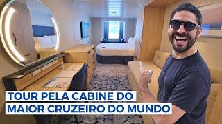 COMO É A CABINE DO MAIOR CRUZEIRO DO MUNDO? Tour Completo Cabine Wonder Of The Seas | Diogo Kyrillos