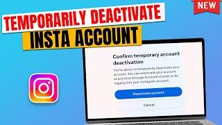 How to Temporarily Deactivate Instagram Account in PC 2024 ( Step-by-Step )