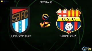 9 de Octubre vs Barcelona | Liga Pro Betcris 2021 | Simulación Del Partido | Pes 6 Ecuador