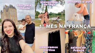 1 MÊS MORANDO NA FRANÇA | tour pela cidade, podamos o pufy, compramos a cortina, saldos & piquenique