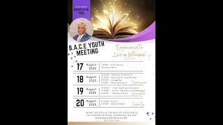 BACE Youth Meeting (Sunday 20.08.23 am) Bishop A. Todd