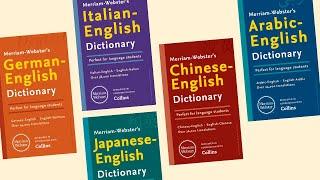 5 New Bilingual Dictionaries from Merriam-Webster - German, Italian, Chinese, Japanese, & Arabic