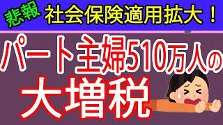 【速報】パート主婦の社会保険適用拡大について２０２４年１０月改正内容と厚生労働省発表資料を札幌の税理士が簡単解説します（106万円の壁／130万円の壁／社保扶養）