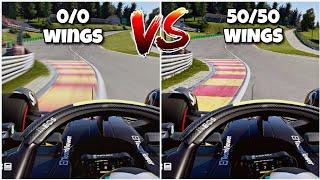 Low Downforce VS High Downforce at Spa