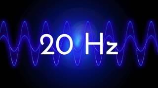 20 Hz clean sine wave BASS TEST TONE frequency