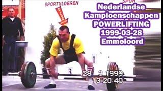 Verslag Nederlandse Kampioenschappen POWERLIFTING 1999-03-28 te Emmeloord.