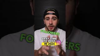 The BEST Time To Post on Instagram TO GROW FASTER 2024 (not what you think)