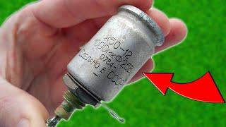 COOL IDEA! WHAT can be made from OLD CAPACITORS!