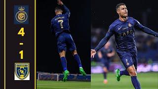 AL Nassr vs AL Taawoun 4-1 - All Goals & Highlights - 2024 -Ronaldo Had trick Goals