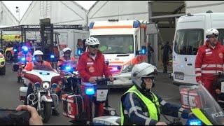 Abschlussparade der RETTmobil in Fulda 2024 - Ausfahrt mit Signal