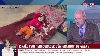 Israël veut-il "encourager l'émigration" de Gaza ?