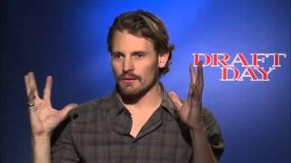 Draft Day: Josh Pence & Tom Welling Official Movie Interview | ScreenSlam