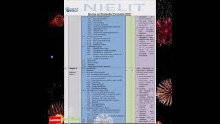 NIELIT CCC.. Syllabus