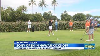 Top golf pros tee off at the Sony Open at Waialae Country Club