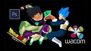 Dragon ball super Broly - pixel art