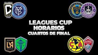 HORARIOS, CANALES Y FECHAS DONDE VER LOS CUARTOS DE FINAL | LEAGUES CUP 2024