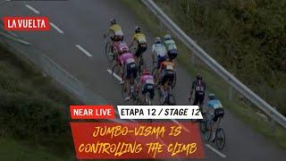 Jumbo-Visma is controlling the climb - Stage 12 | La Vuelta 20