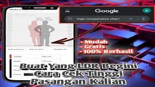 Cara Cek Tinggi Badan Pasangan Kalian cocok buat Yang LDR || High Comparative chart