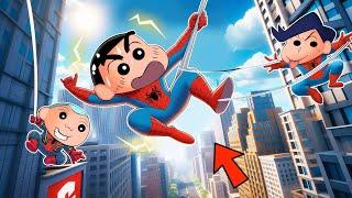 Kazama And Masao Trolling Shinchan In Spiderman Parkour Obby  | Roblox Funny Game 