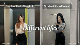 Different school life between Finland and Bangkok ; Myanmar Students