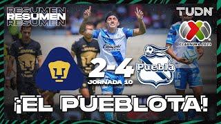 Resumen y goles | Pumas 4-2 Puebla | CL2023 - Liga Mx J10 | TUDN