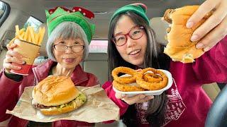 BURGERS & FRIES at Local 1950s Drive-In  ft Onion Rings & Crab Sandwich