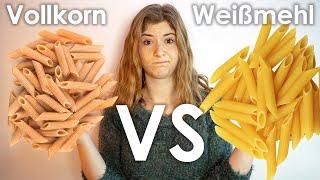 Vollkorn vs. Weißmehl Pasta Vergleich