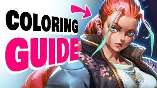  NEW COLORING METHOD (how to color your drawings)